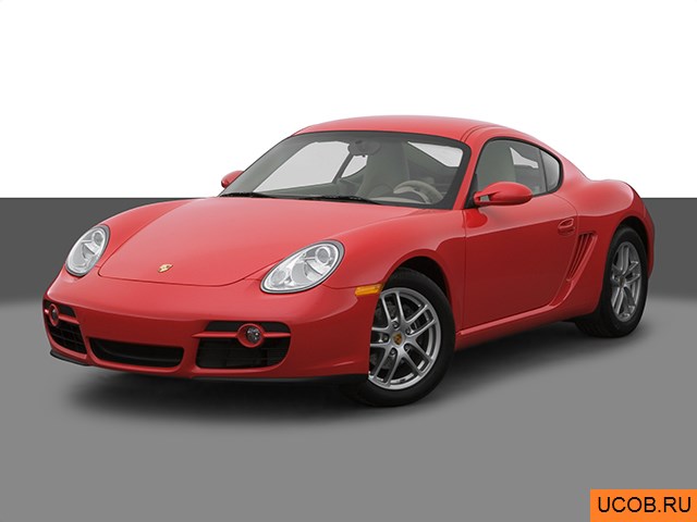 3D модель Porsche Cayman 2007 года