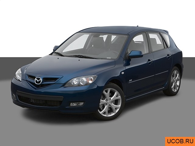 3D модель Mazda модели MAZDA3 2007 года