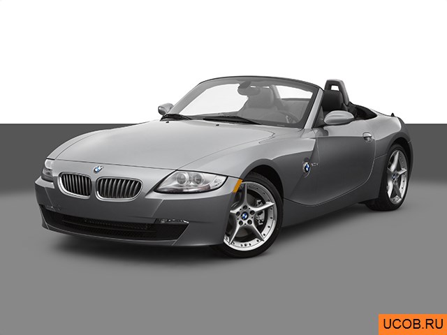 Модель автомобиля BMW Z4 Roadster 2007 года в 3Д