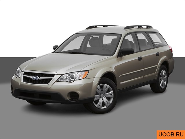 3D модель Subaru модели Outback 2008 года