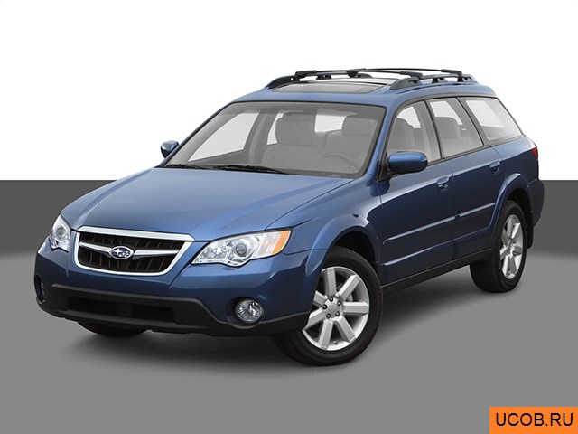 3D модель Subaru Outback 2008 года
