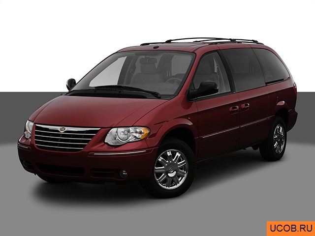 3D модель Chrysler Town and Country 2007 года