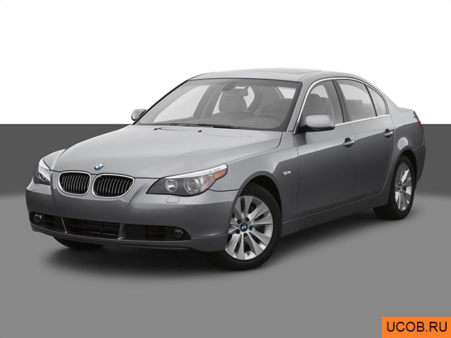 3D модель BMW 5-series 2007 года
