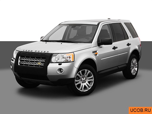 3D модель Land Rover модели LR2 2008 года
