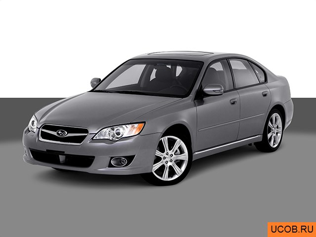 3D модель Subaru Legacy 2008 года