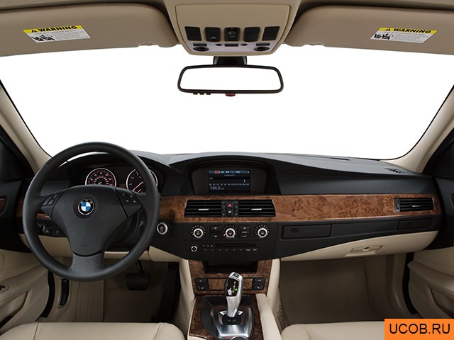 3D модель BMW модели 5-series 2008 года