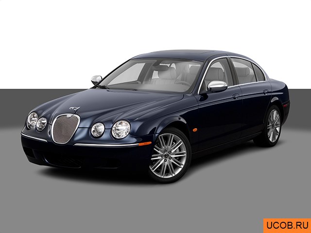 3D модель Jaguar модели S-Type 2008 года