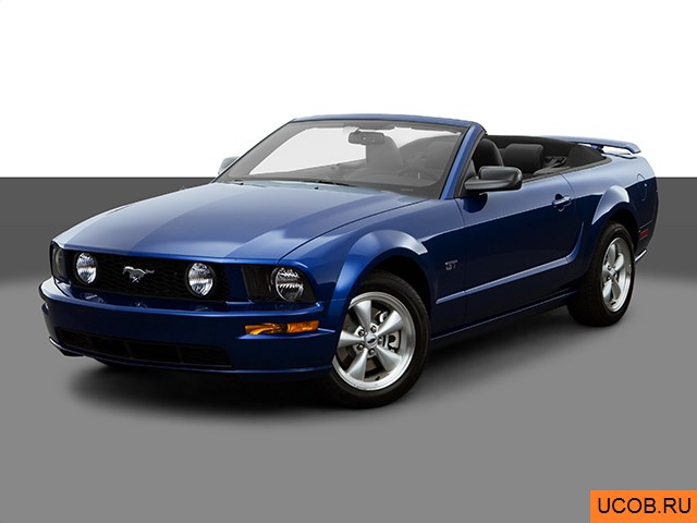 3D модель Ford модели Mustang 2008 года
