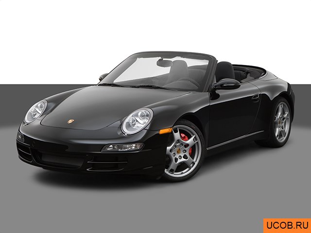 3D модель Porsche 911 (997) 2008 года