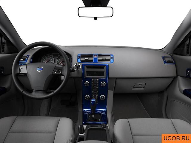 Hatchback 2008 года Volvo C30 в 3D. Вид водительского места.