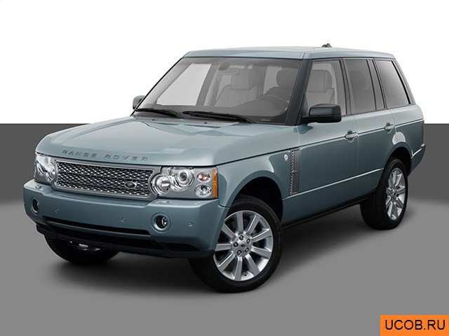 3D модель Land Rover модели Range Rover 2008 года