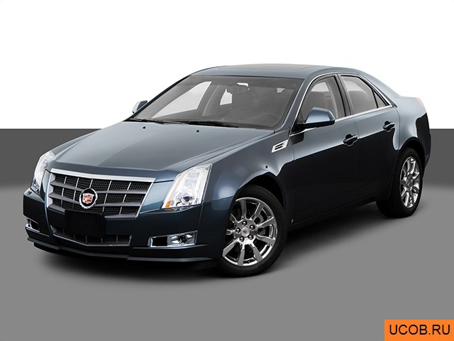 3D модель Cadillac модели CTS 2008 года