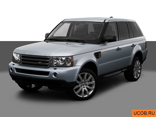 3D модель Land Rover модели Range Rover Sport 2008 года