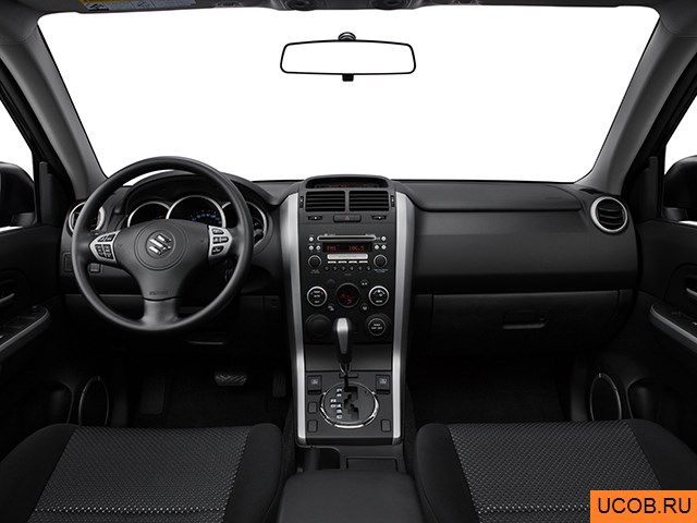SUV 2008 года Suzuki Grand Vitara в 3D. Вид водительского места.