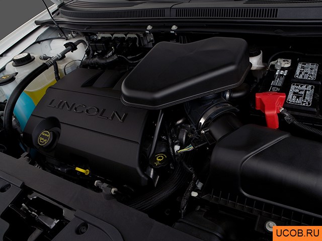 CUV 2008 года Lincoln MKX в 3D. Моторный отсек.