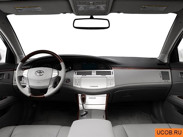 Sedan 2008 года Toyota Avalon в 3D. Вид водительского места.