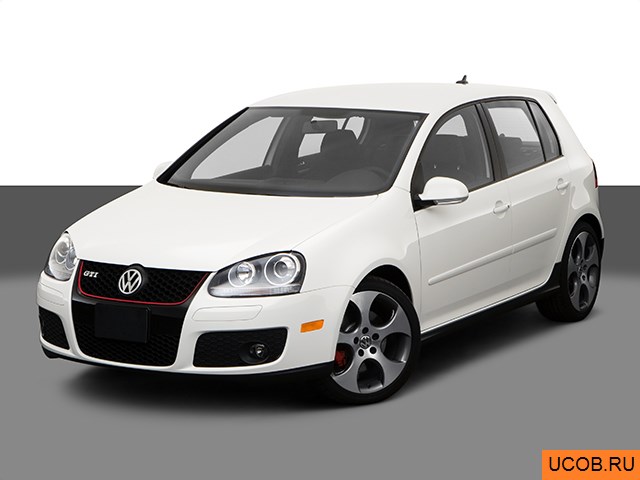 3D модель Volkswagen модели GTI 2008 года