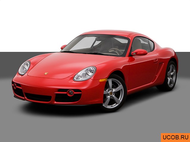 3D модель Porsche Cayman 2008 года