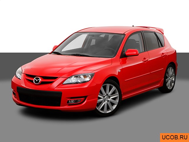 3D модель Mazda MAZDA3 2008 года