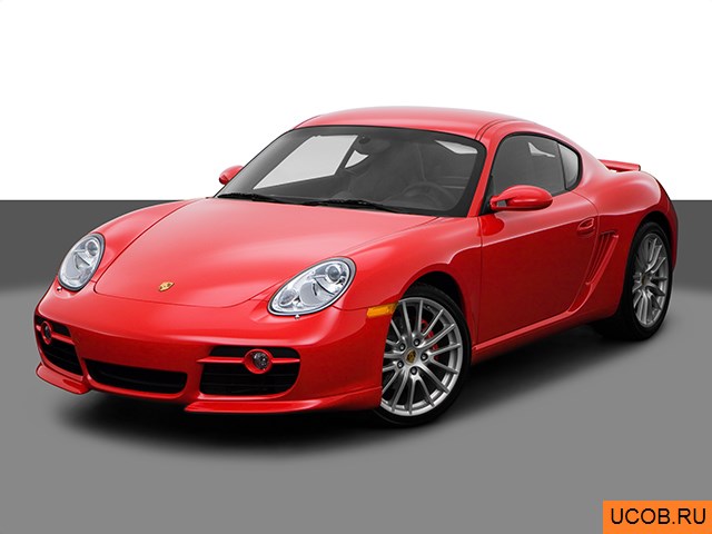 3D модель Porsche Cayman 2008 года
