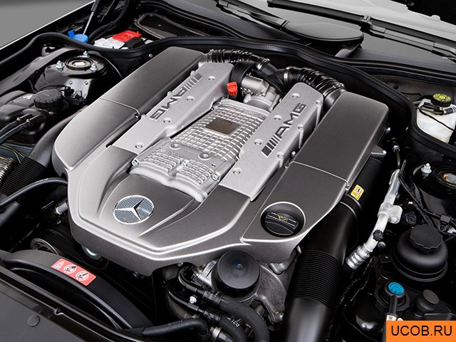 3D модель Mercedes-Benz модели SL-Class 2008 года