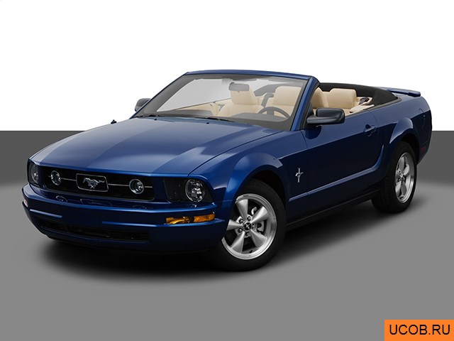 3D модель Ford Mustang 2008 года