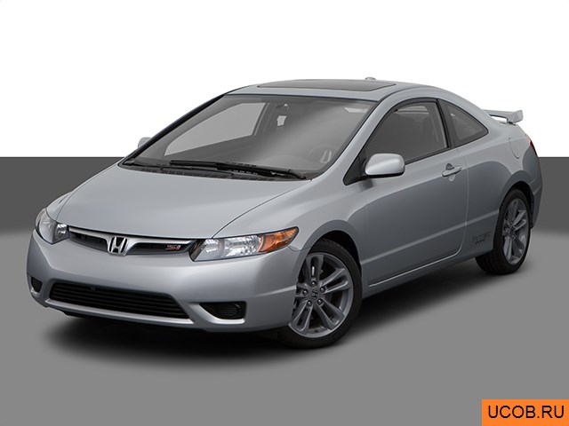 3D модель Honda модели Civic 2008 года