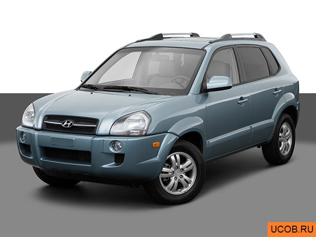 3D модель Hyundai Tucson 2008 года