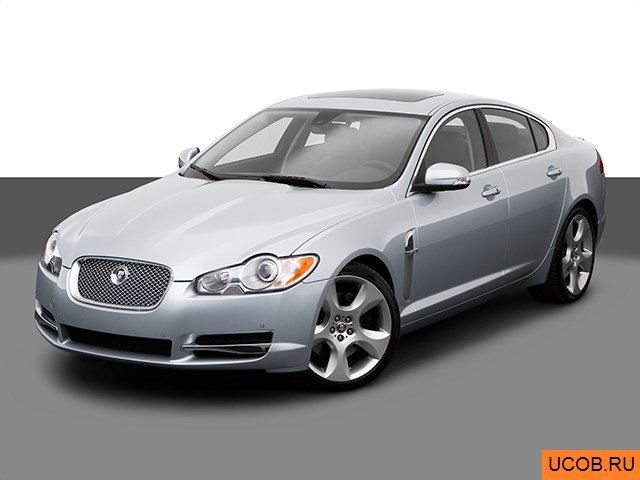 3D модель Jaguar модели XF 2009 года