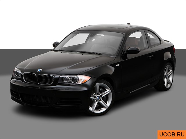 3D модель BMW 1-series 2008 года