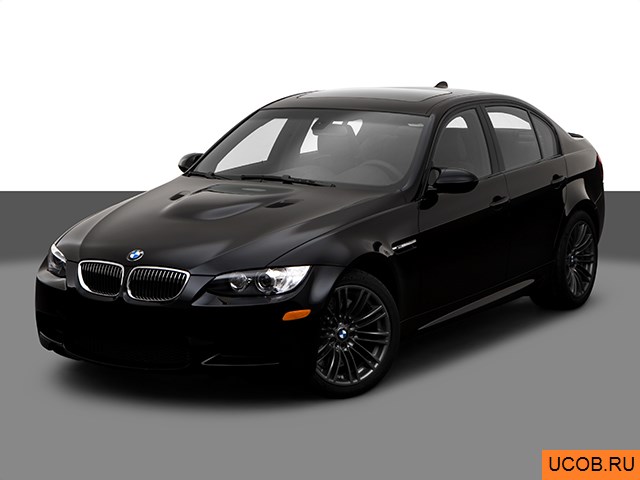 3D модель BMW модели 3-series 2008 года