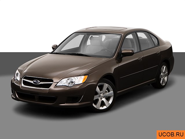 3D модель Subaru Legacy 2009 года