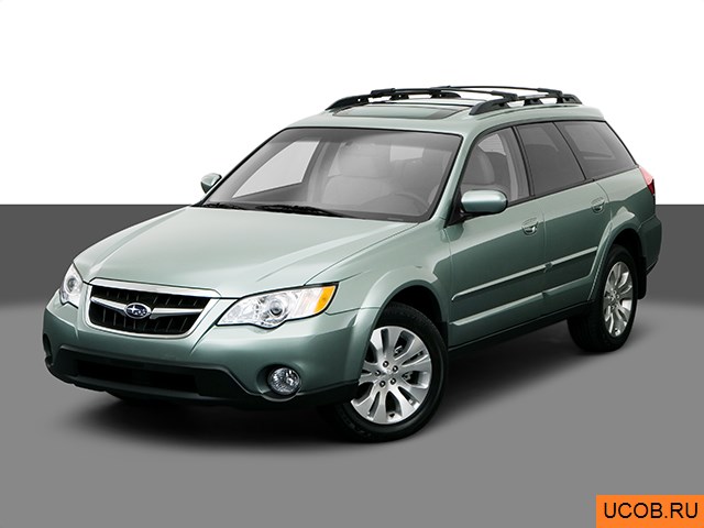 3D модель Subaru Outback 2009 года