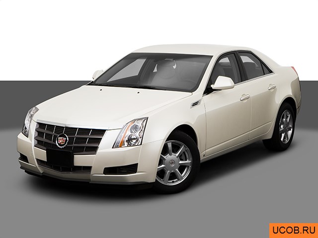 3D модель Cadillac модели CTS 2008 года
