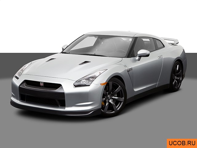 3D модель Nissan модели GT-R 2009 года