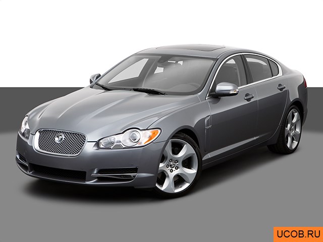 3D модель Jaguar модели XF 2009 года