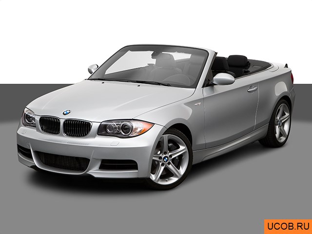 3D модель BMW 1-series 2008 года