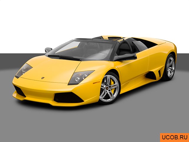 Модель автомобиля Lamborghini Murcielago 2008 года в 3Д