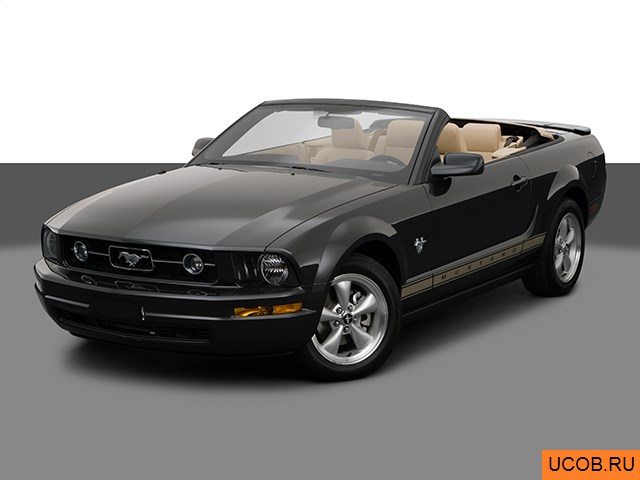 3D модель Ford Mustang 2009 года