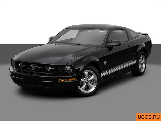 3D модель Ford модели Mustang 2009 года