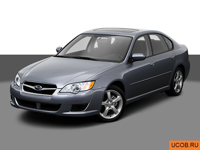 3D модель Subaru модели Legacy 2009 года