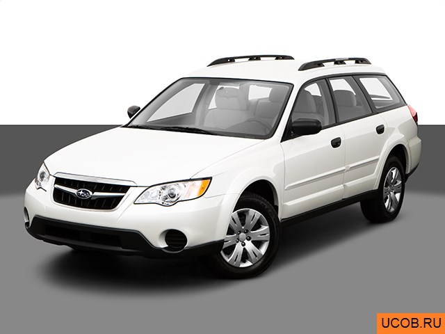 3D модель Subaru модели Outback 2009 года