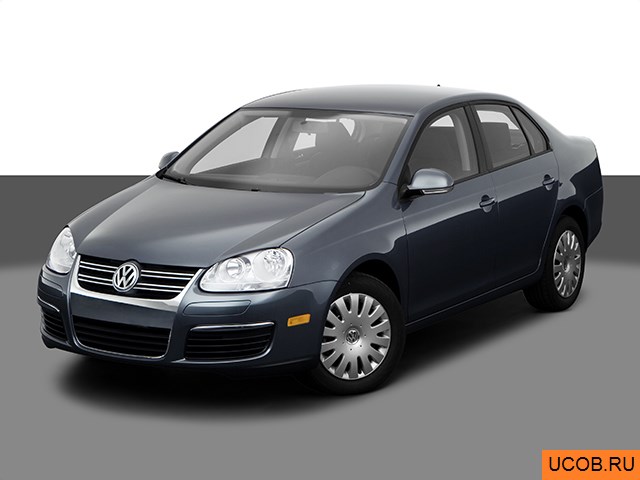 3D модель Volkswagen Jetta 2009 года