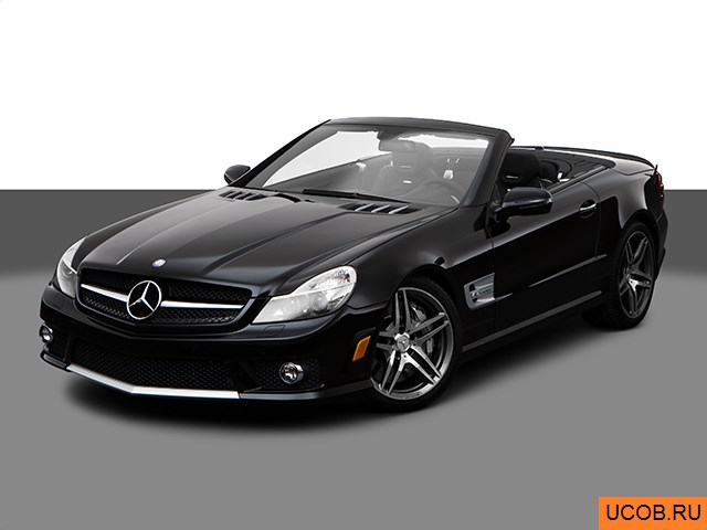 3D модель Mercedes-Benz модели SL-Class 2009 года