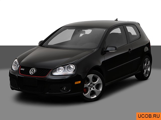3D модель Volkswagen модели GTI 2009 года