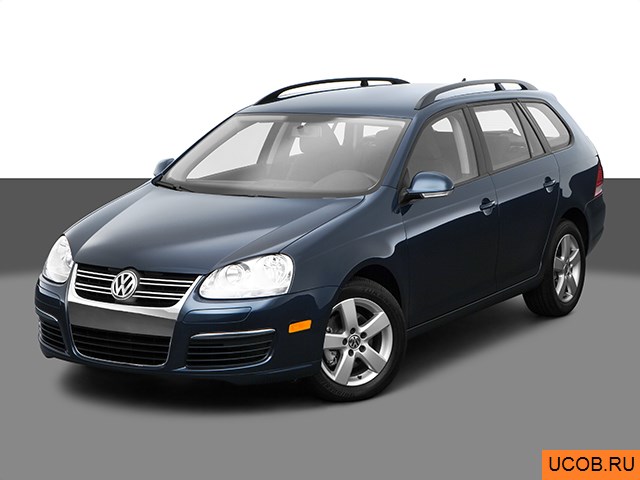 3D модель Volkswagen Jetta 2009 года