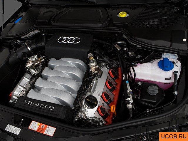 3D модель Audi модели A8 2009 года