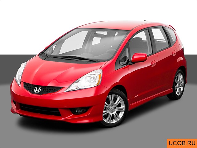 3D модель Honda модели Fit 2009 года
