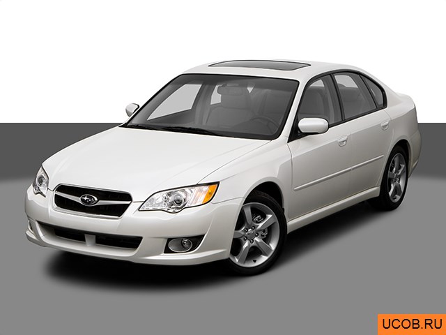 3D модель Subaru Legacy 2009 года