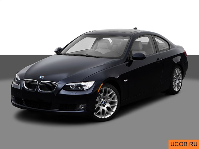 3D модель BMW 3-series 2009 года